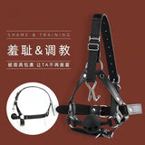 Mouth shackles, nose hooks, mouth gags, SM flirting sex toys