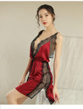 Ultra-thin, hot and fairy suspender sexy nightgown on the passionate bed, sweet super short skirt and ice silk (code: H150)