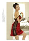 Ultra-thin, hot and fairy suspender sexy nightgown on the passionate bed, sweet super short skirt and ice silk (code: H150)