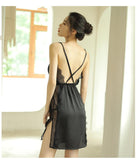 Ultra-thin, hot and fairy suspender sexy nightgown on the passionate bed, sweet super short skirt and ice silk (code: H150)