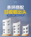 Breathable foreskin male condom, anti-falling, relocking sperm ring (10-piece set)