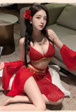 情趣内衣性感唐风复古汉服套装(code：E74)