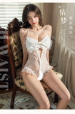Sexy Lingerie, Sexy, Tender, Coquettish, Classical Style, Transparent Chest, Naked Back, No-Take-Off Nightdress (E85)