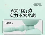 棉花糖后庭按摩阴肛两用震动棒