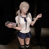 （56-008）性感禁欲系学院制服 日系水手服情趣内衣
