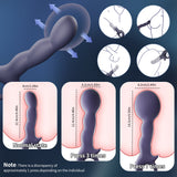 探索者APP控制充气膨胀肛塞男女后庭震动棒