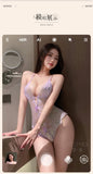 情趣内衣性感纯欲免脱诱惑连体衣（27紫色）