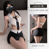 情趣内衣挖空露沟OL小秘套装制服