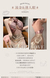 Sexy lingerie sexy Dai style three-dimensional rose embellished long skirt (170)