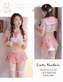 Japanese schoolgirl sexy student outfit jk uniform temptation passion suit (code: C43)