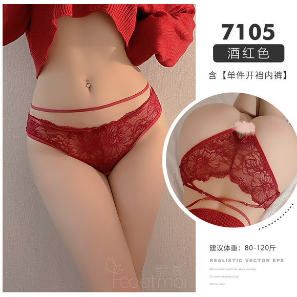 Sexy lace crotchless women's underwear sexy underwear (504)