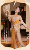 Sexy lingerie, sexy bellyband, exposed buttocks, dream back to the Tang Dynasty, butterfly chest decoration, Ling Fei costume (code: 149)