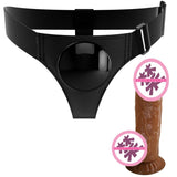 可拆分通用吸盘穿戴阳具皮裤女同拉拉互动