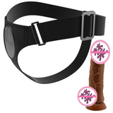 可拆分通用吸盘穿戴阳具皮裤女同拉拉互动