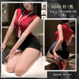 （25-6205）性感禁欲系OL秘书情趣制服套装