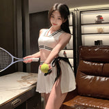 Scarlet Christmas Sleepless Night Deep V-neck Velvet Nightdress Set (C36)