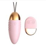 Frequency conversion strong shock waterproof silent wireless remote control vibrator (pink)