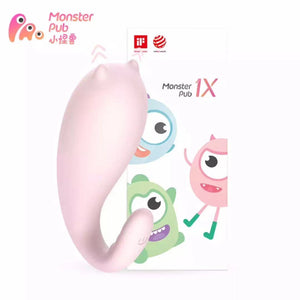 Little Monster Smart APP Vibrator Strong Vibrator Remote Masturbation Vibrator (Pink)