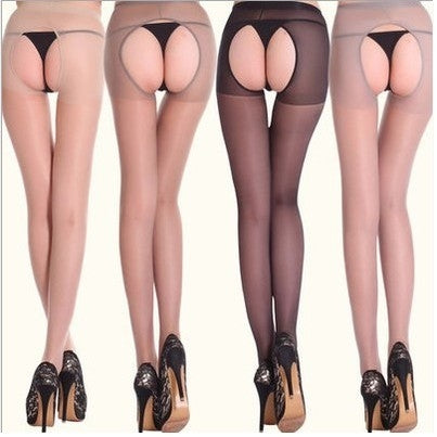 Sexy pantyhose, no need to take off, crotch exposed buttocks, ultra-thin stockings temptation (code: 502)
