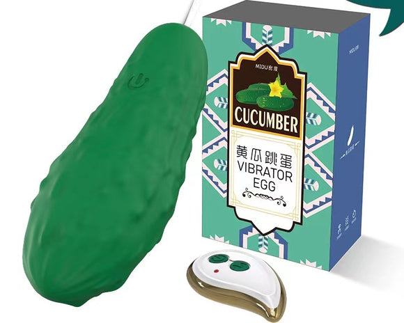 Vegetable and Cucumber Wireless Remote Control Heating and Vibrating Massage Vibrator