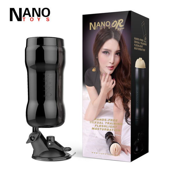 NANO hands-free clip-on real vagina male aircraft cup